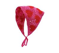 Watreketal Headband,Delicate Frog/Heart Pattern Crochet Turban Hot Girl Hair Scarf Knitted Headband for Women Photo Hair Accessory