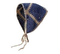 Watreketal Headband,Delicate Stripe Pattern Crochet Triangle Scarf Hot Girl Hair Scarf Knitted Headband for Women Photo Hair Accessory