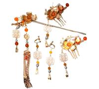 Watreketal Headband,Elegant Hair Stick Set With Flower Pattern And Tassels Chinese Hair Accessories Hairpin with Tassels for Women Girls