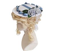 Watreketal Headband,Flower Decor Sunshade Anti-UV Tea Party Sandy Beach Hat Seaside on Vacation for Sun Hat Adjustabl