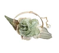 Watreketal Headband,Flower Pearl and Tassels Hair Band Multifunction Hair Rope Decoration Accessory for Adults Female Teenager Girl Headwear