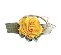 Watreketal Headband,Flower Pearl and Tassels Hair Band Multifunction Hair Rope Decoration Accessory for Adults Female Teenager Girl Headwear