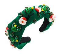 Watreketal Headband,Knotting Headbands for Woman Christmas Hairband with Santa/Tree Decor Multipurpose Hairband for Girl