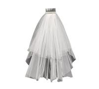 Watreketal Headband,Layered/Bowknot/Floral Trim Tulle Halloween Bridal Veil with Fix Hair Comb for Marriage Celebration Party Headpieces