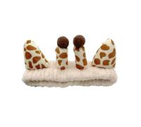 Watreketal Headband,Lovely Headbands Woman Makeup and Washing Face Plush Giraffe Headband Elastic Hairband for Woman Girls Skincare Headband