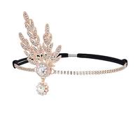 Watreketal Headband,Women Dancing Party Headband Decorative Rhinestones TiaraHairband Formal Headdress ComingofAge Ceremony Charm Headdress