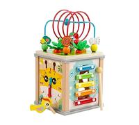 Watreketal Kids Early Educational Toy Pulling Radish Xylophone Playing Color Cognition Hand-eye Coordination Training