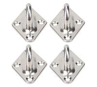 Watreketal Kitchen Eye Plate Hook Stainless Steel Heavy Duty Ceiling Wall Mount Hanging Hardware Fitting for Swing Marine Boat 4pcs Ceiling Wall Mount Hook