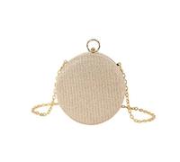 Watreketal Korean Messenger Bag For Women All-matching Shoulder Chain Strap Crossbody Banquets Small Round Womens Shoulder Chain Strap Crossbody Trend Banquets Small Round