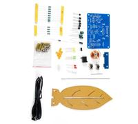 Watreketal Leaf Shape Electromagnetic Swing Soldering Kits For Electronics And STEM Education Projects With LED Light Soldering Practice Kit