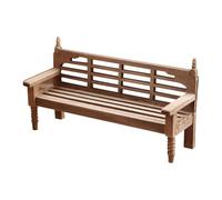 Watreketal Miniature Wooden Garden Chair For 1/12 Dollhouses Scene Model Project Display Crafting Accessory For Collector Outdoor Chair Model
