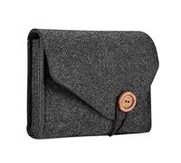 Watreketal New Felt Pouch Storage Bag For Data Cable Travel Organizer Leather Crossbody Bags For Women