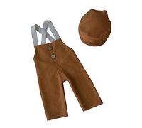 Watreketal Newborn Photography Props Set Baby Boy Picture Outfits Newborn Overalls Photo Studio Clothes Costume Hat Baby Boy Clothing Set