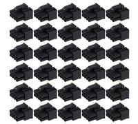 Watreketal Push In 8pin(6+2pin) Wire Connector Black Color Shell Frame For Graphics Card Cable Conductors 30PCS Frame Stainless Steel Retainer Conductor Short Circuit Power Problems Elimination