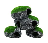 Watreketal Resin Stone Aquarium Decorations for Fish for Tank Ornamental Rock Cave for Aquatic Pet Cichlid Betta 5 Options Betta Fish Shelter Stone