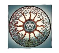 Watreketal Square Divinations Tapestry Tree Star Astrology Tablecloth Tarots Tablecloth Table Cloth Witchcrafts Supplies Divinations Card Table Cloth Wall Decoration