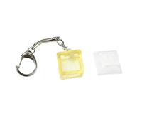 Watreketal Translucent Keychain Pendant for Testing Mechanical Keyboard Switches Stress Relief Tool with DSA Keycap 1Set 20x20x12mm Black Keychain Pendant