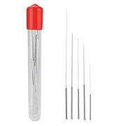 Watris Veiyi Nozzle Cleaning Needles, Stainless Steel 3D Printer Cleaning Set for 3D Printers, 0.2 mm, 0.3 mm, 0.4 mm, 0.5 mm, 0.6 mm, Nozzle Cleaning Kit, Pack of 5