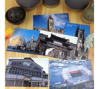 WATSKY 6 Pack Manchester Postcards - Famous Landmarks and Sights of Manchester 15x10cm Greeting Cards