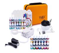 Watson & Webb Complete Airbrush Cake Decorating Kit with 25 Colours and 3 Cleaners