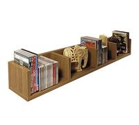 Techstyle Virgil 108 Cd / 72 Dvd / Blu-ray / Video Media Wall Storage Shelf Oak
