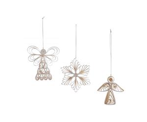 Watt & Veke Angel mix Christmas decorations 3-pack White