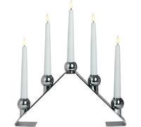 Watt & Veke - Luna Advent Candle Holder, Chrome - Chrome