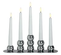 Watt & Veke - Lykke Advent Candle Holder, Chrome - Chrome