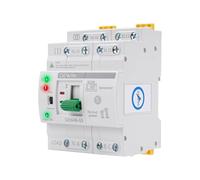 Wattive Automatic Transfer Switch, ATS G2R 4P 63A 400V Dual Power Automatic Transfer Switch DIN Rail Emergency Power Switch Electric Selector Switch for Household and Industrial Plants