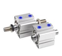 WATTSBVD 1pcs SDAD32 40 50 63mm Bore Double Rod Pneumatic Air Compact Cylinder With Male Thread Rod SDAD32X50-B SDAD40X60-B SDAD63X100-B(ST 75mm,SDAD32-B)