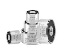 WATTSBVD 1pcs Suction 0.3~300KG Electromagnet Strong Electromagnet Solenoid DC 12v Electromagnet Small Electro 24V Coil(D100H40mm 240KG,DC 12V)