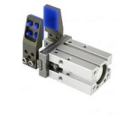 WATTSBVD Pneumatic Finger Cylinder MHZ2 Series Small Parallel Air Claw Fixture 10D/16D/20D/25D With Flat Arc Silicone Clamp(20D 2holes)
