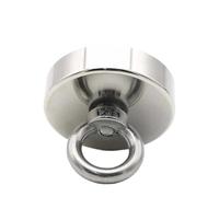 WATTSBVD Search Magnet 200KG Pot Strong Neodymium Fishing Magnet Heavy Duty Rare Earth Magnets Countersunk Hole Eyebolt(D25 pull 8kg)