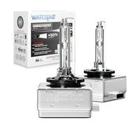 wattstar 66140/85415 D1S Xenon Bulbs 35W 6000K, 2 Pack | 7200LM pair,daylight white 6000K,PK32d-2, plug and play,3000hrs life, 18mo warranty, replaces 66140 85415, IP68,not halogen