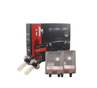 wattstar H7 HID Headlight Bulbs,42W 5500 LM Bright White HID H7 Xenon Headlights Conversion Kit with Super Canbus,DC 12V,6000k Car light Restoration Kit,IP67 Waterproof,Pack of 2.