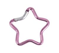 WaTudouYe Carabiner Clip Star Shaped Climbing Buckle Aluminum Alloy Heavy Duty Keyring Hook For Camping Fishing Hiking Traveling Lightweight Aluminum Alloy Carabiner