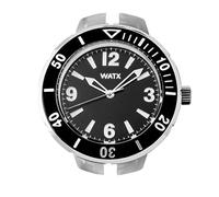 Watx Unisex Watch RWA1300, Black/White, 45MM