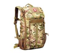 WAUDUOE 35L Medical Tactical Backpack, Supplies Bag First Aid Rucksack With Full-Open Design For Hiking Camping Outdoor Adventures(CP)