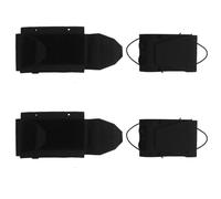 WAUDUOE Medical Supply Holder Molle Upgrade EMT Pouch with Liner Bag, Utility First Aid Kit Pack Two-Piece Split Design, IFAK Pouches Rip Away for Outdoor Hiking Camping(2PCS-BK)