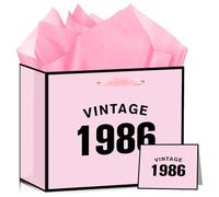 Wauprant Pink 40th Birthday Gift Bag (40th Birthday Gift Bag)