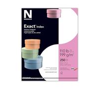 Wausau Exact Index Cardstock, 92 Brightness, 110 lb, 8.5 x 11 Inches, White, 250 Sheets (48508)