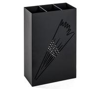 wauseon small metal umbrella stand in black