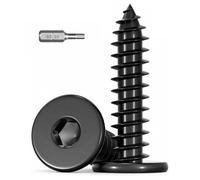 Wavanta M3 x 20mm Black Self Tapping Screws, 100Pcs