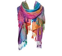 WAVDSYB Women's Silk Scarf Luxury Satin Shawl Wraps, Purple(Purple,L)