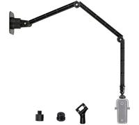 Wave 3 Wall Mount Stand,Microphone Folding Ceiling Rotating Holder Compatible with Elgato Wave 3 1 Microphone, Facecam Webcam, Key Light - 1/4-20 Thread