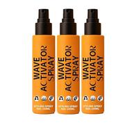 Wave Activator Spray for Natural Hair - Hydrating Curl Enhancer with Coconut Oil & Aloe Vera - Defines & Refreshes Wavy, Anti Frizz Curl & Coily Defining spray, for Women & Men (3pcs)