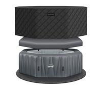 Wave Aegean Energy-Efficient Hot Tub Bundle - 6 Person Wave Spas Dark Grey 6 Person