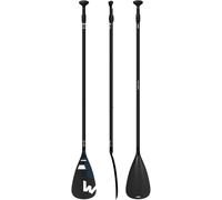 Wave Aluminium Paddle | 3 Piece Adjustable Paddleboard Paddle | Lightweight & Durable SUP Paddle for All Skill Levels | Black/Navy