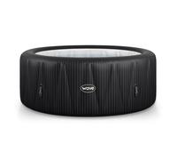 Wave Atlantic 6-Person Inflatable Hot Tub With Integrated Heater Wave Spas Black 6 Person