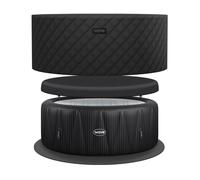 Wave Atlantic Energy-Efficient Hot Tub Bundle - 6 Person Wave Spas Black 6 Person
